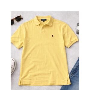 Polo Ralph Lauren Men’s Yellow Polo Shirt Size XL Classic Fit pony logo classic